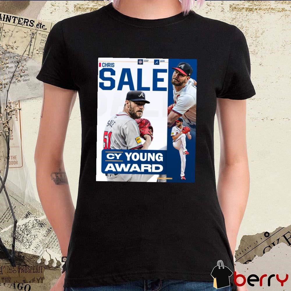 Chris Sale 2024 Cy Young Award In His First Season In Atlanta Braves MLB Poster t-shirt