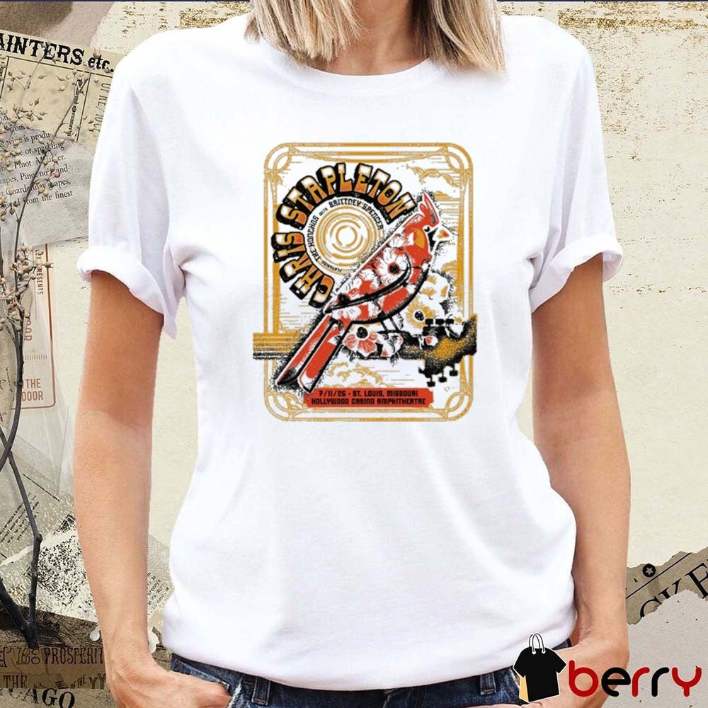 Chris Stapleton July 11 2025 Hollywood Casino Amphitheater Maryland Heights MO t-shirt