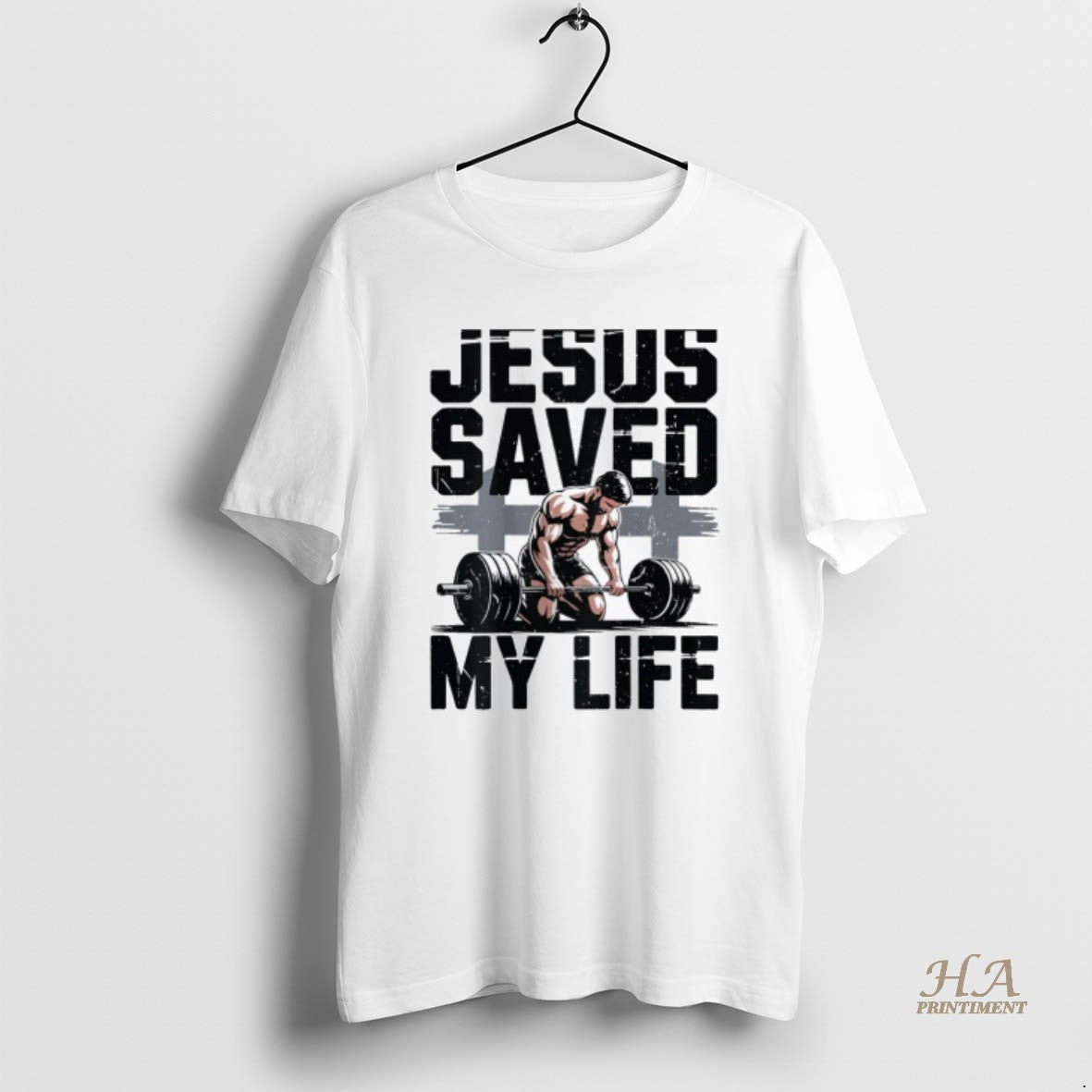 Official Christian Gym Christ Jesus Saved My Life Workout God Muscle T-Shirts, Hoodie, Sweatshirt | InkNestWear.com