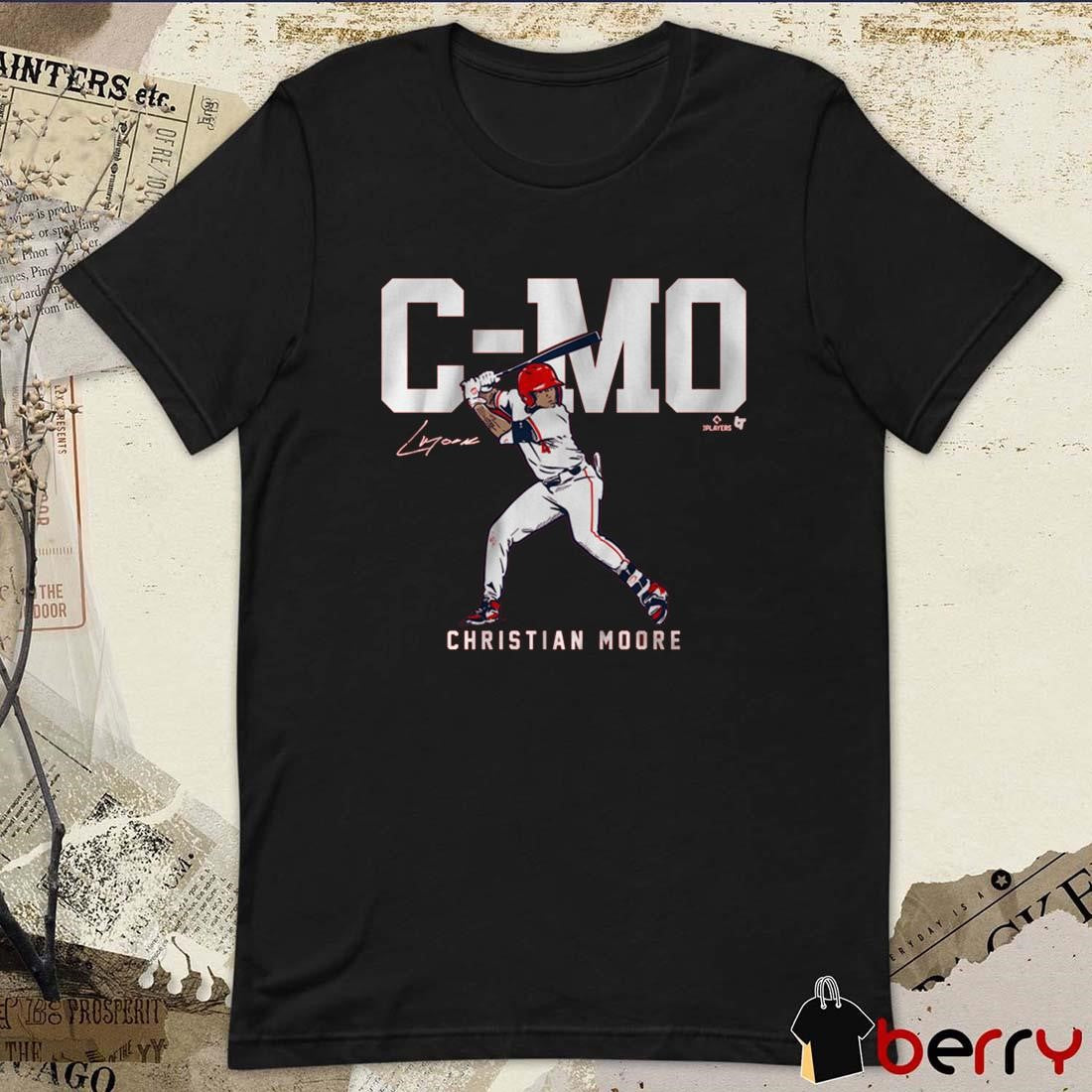 Christian Moore Los Angeles Angels C-Mo MLB Baseball 2025 Signature Painting t-shirt