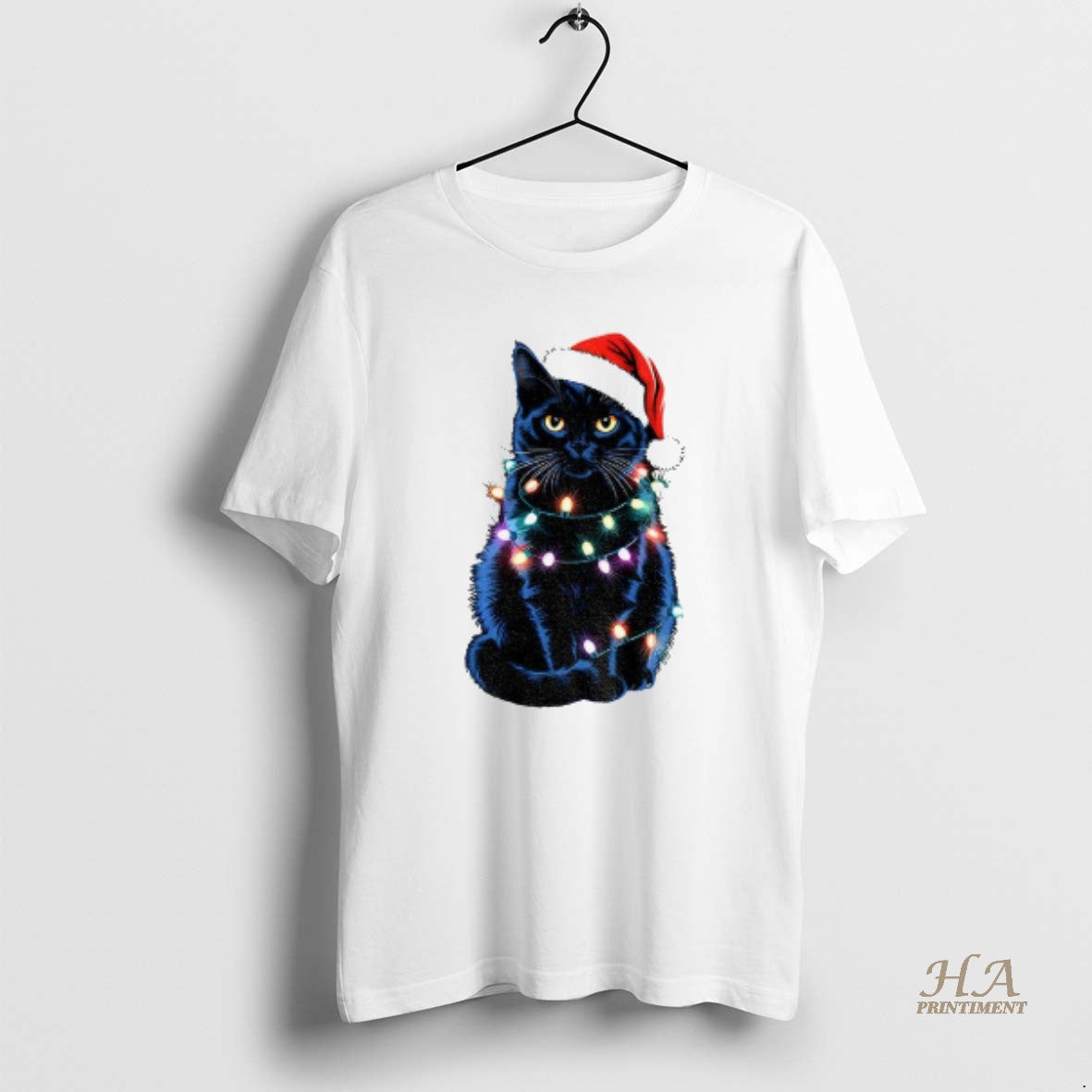 Official Christmas Black Cat Holiday Lights T-Shirts, Hoodie, Sweatshirt | InkNestWear.com