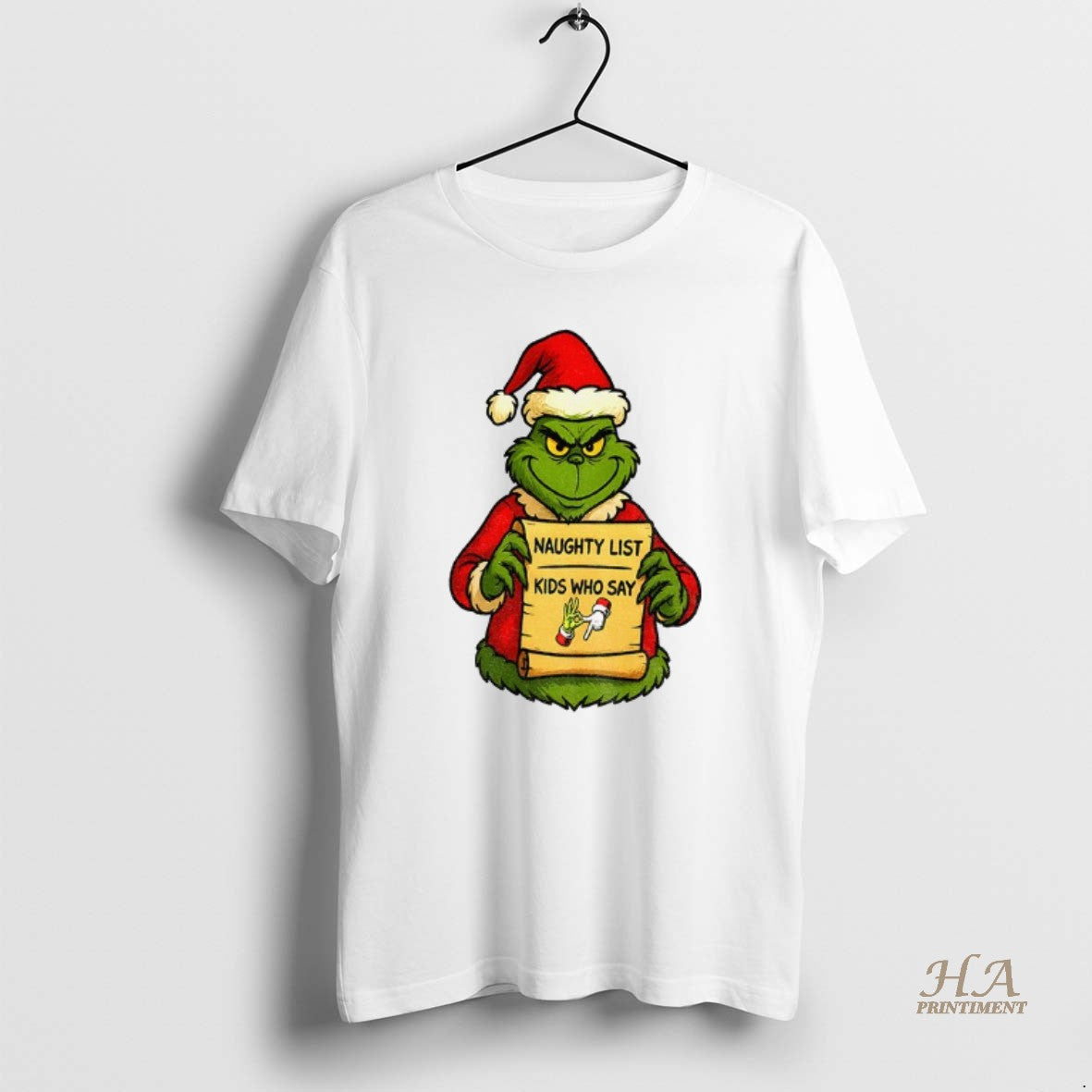 Official Christmas Grinch Santa Naughty List Kids Who Say 6 7 Six Seven Funny T-Shirts, Hoodie, Sweatshirt | InkNestWear.com