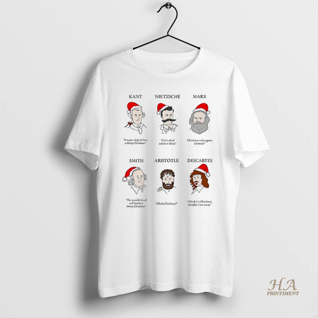Official Christmas Philosophers Funny White T-Shirts, Hoodie, Sweatshirt | InkNestWear.com