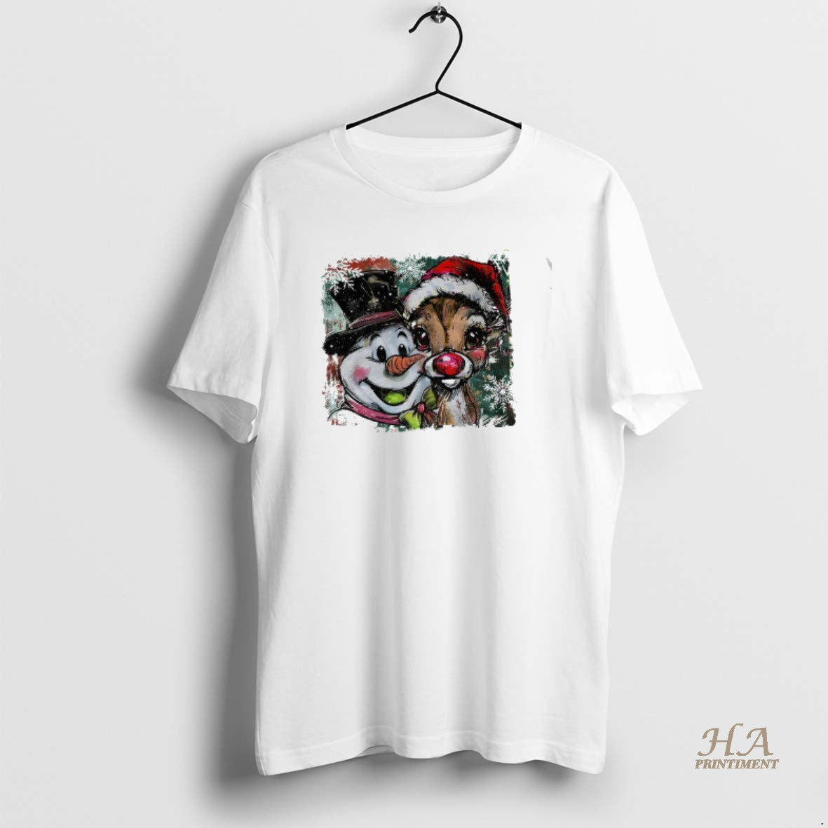 Official Christmas Snowman And Reindeer T-Shirts, Hoodie, Sweatshirt | InkNestWear.com
