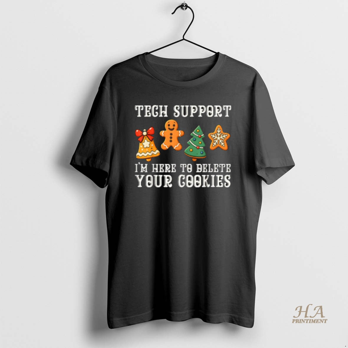 Official Christmas Tech Support Here To Delete Cookies Xmas T-Shirts, Hoodie, Sweatshirt | InkNestWear.com