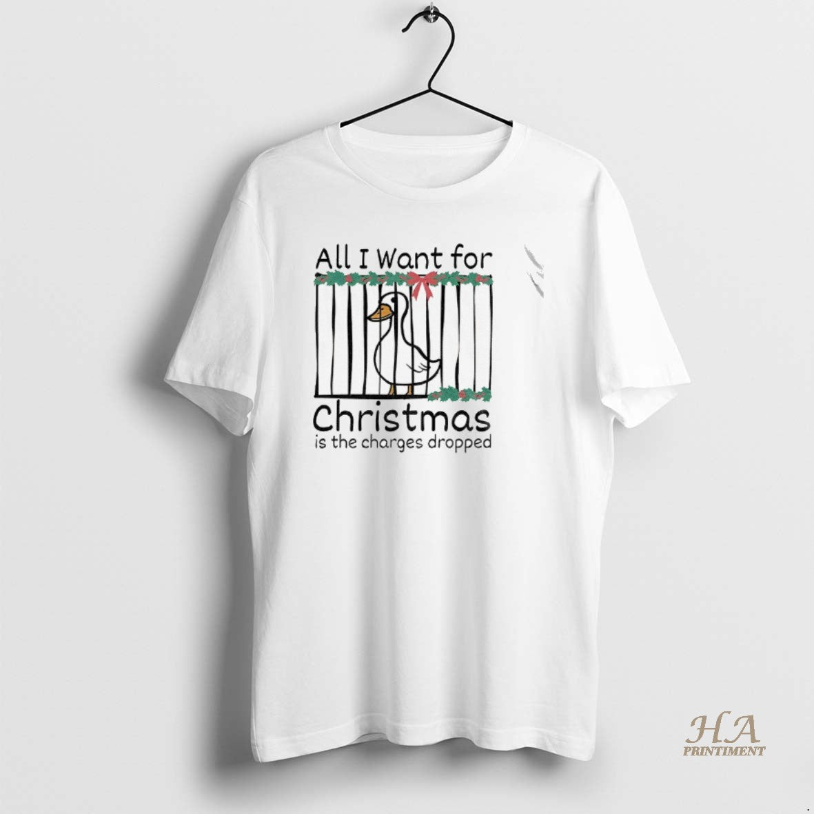 Official Christmas Stupid Goose All I Want For Christmas Is The Charges Dropped T-Shirts, Hoodie, Sweatshirt