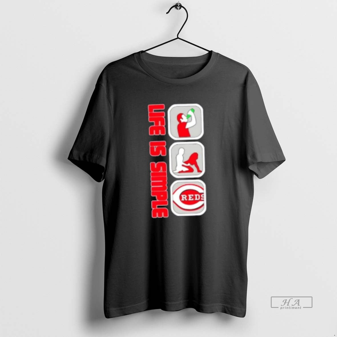 Official Cincinnati Reds Baseball Life Is Simple T-Shirts, Hoodie, Sweatshirt | InkNestWear.com