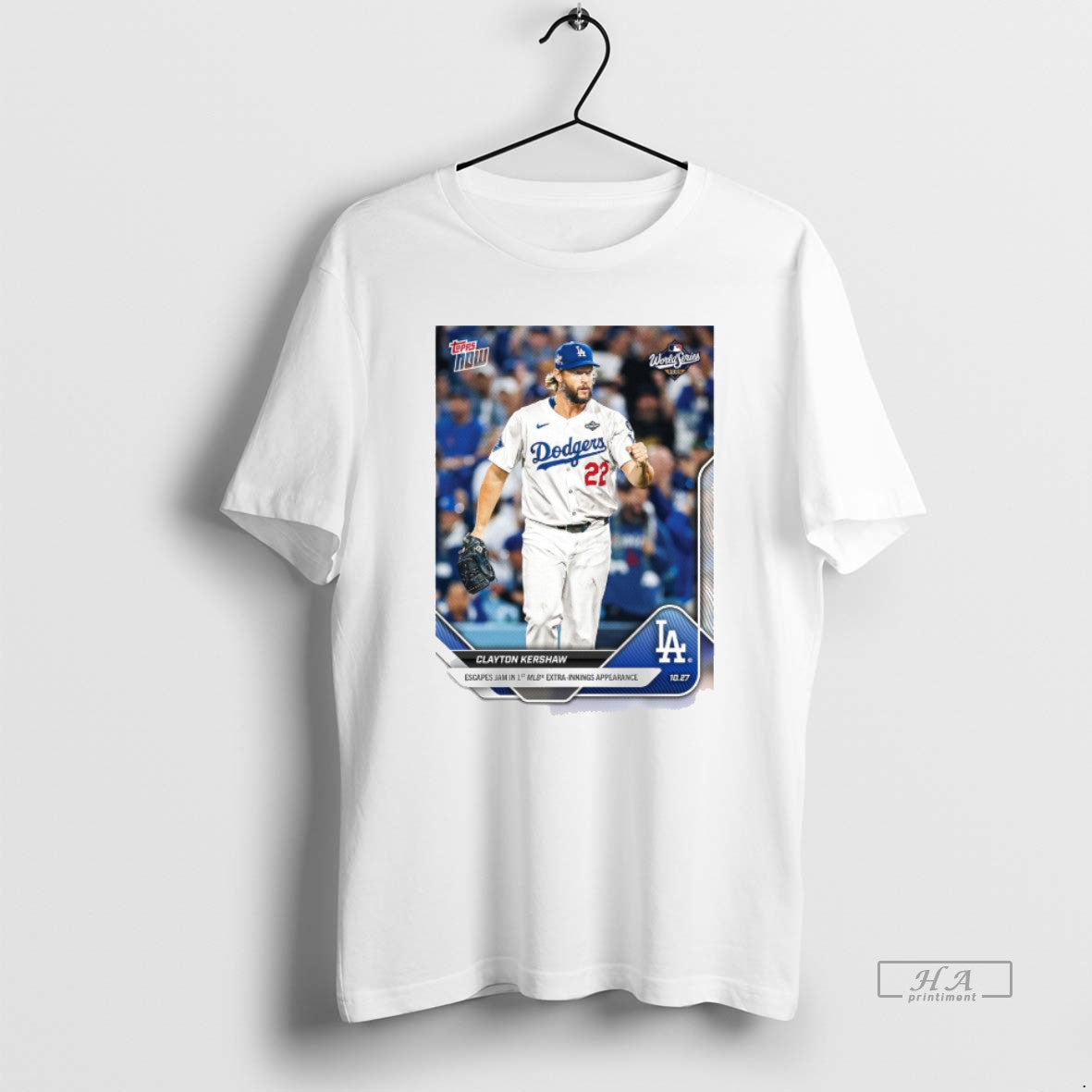 Official Clayton Kershaw 2025 Mlb Topps Los Angeles Dodgers Escapes Jam In 1st Mlb Extra T-Shirts, Hoodie, Sweatshirt