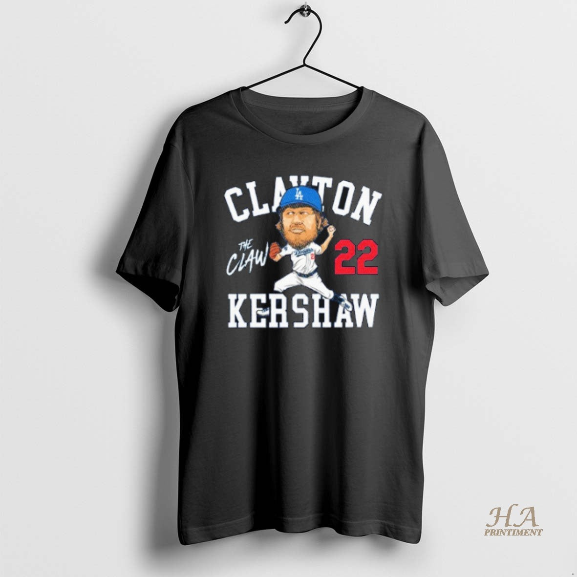 Official Clayton Kershaw Caricature 22 La Dodgers T-Shirts, Hoodie, Sweatshirt | InkNestWear.com
