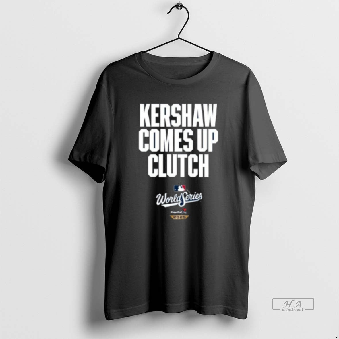 Official Clayton Kershaw Comes Up Clutch World Series T-Shirts, Hoodie, Sweatshirt | InkNestWear.com