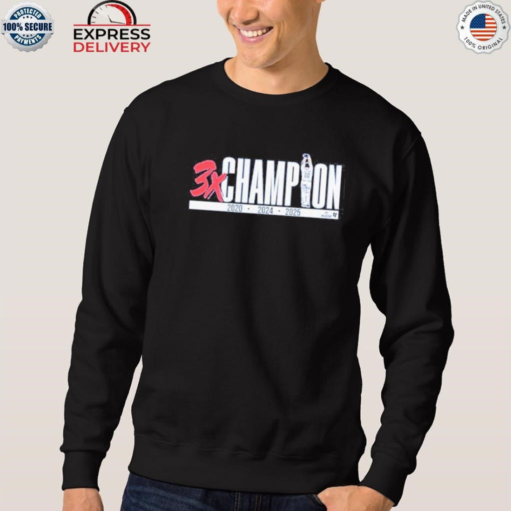 Clayton Kershaw Three-Time Champion Shirt