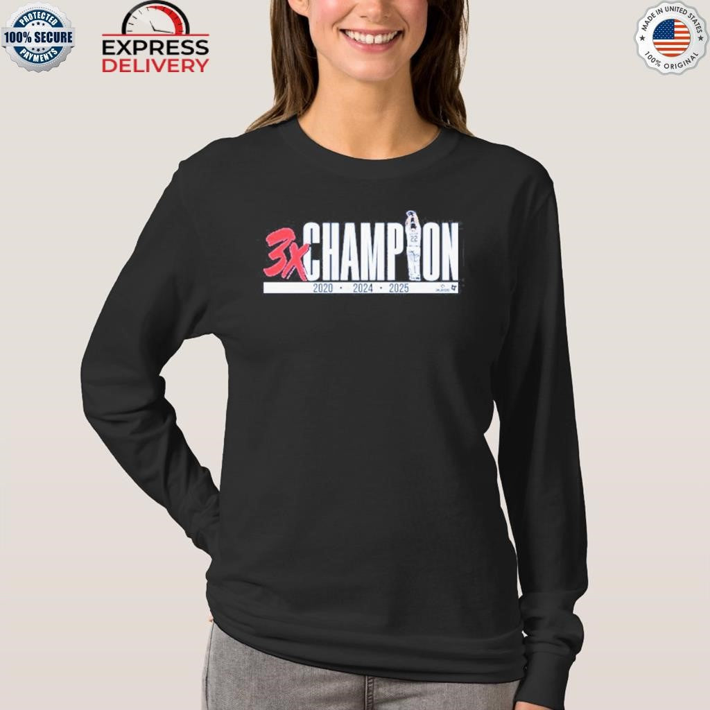 Clayton Kershaw Three-Time Champion Shirt