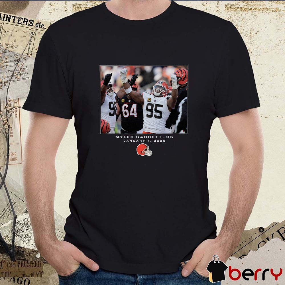 Cleveland Browns Myles Garrett NFL Flash Features Week 18 January 4 2026 t-shirt