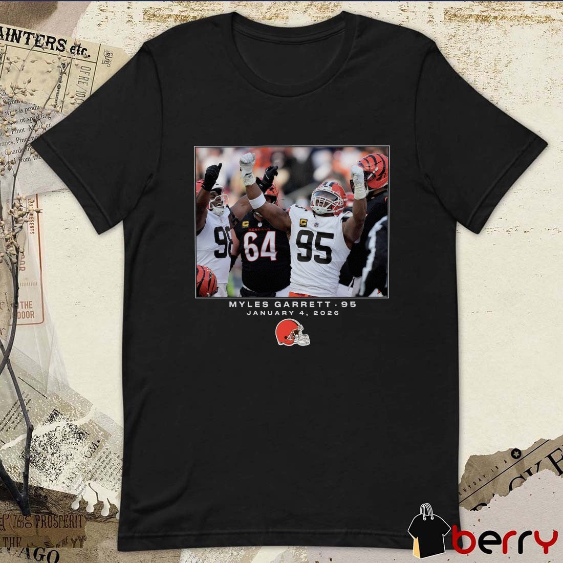 Cleveland Browns Myles Garrett NFL Flash Features Week 18 January 4 2026 t-shirt