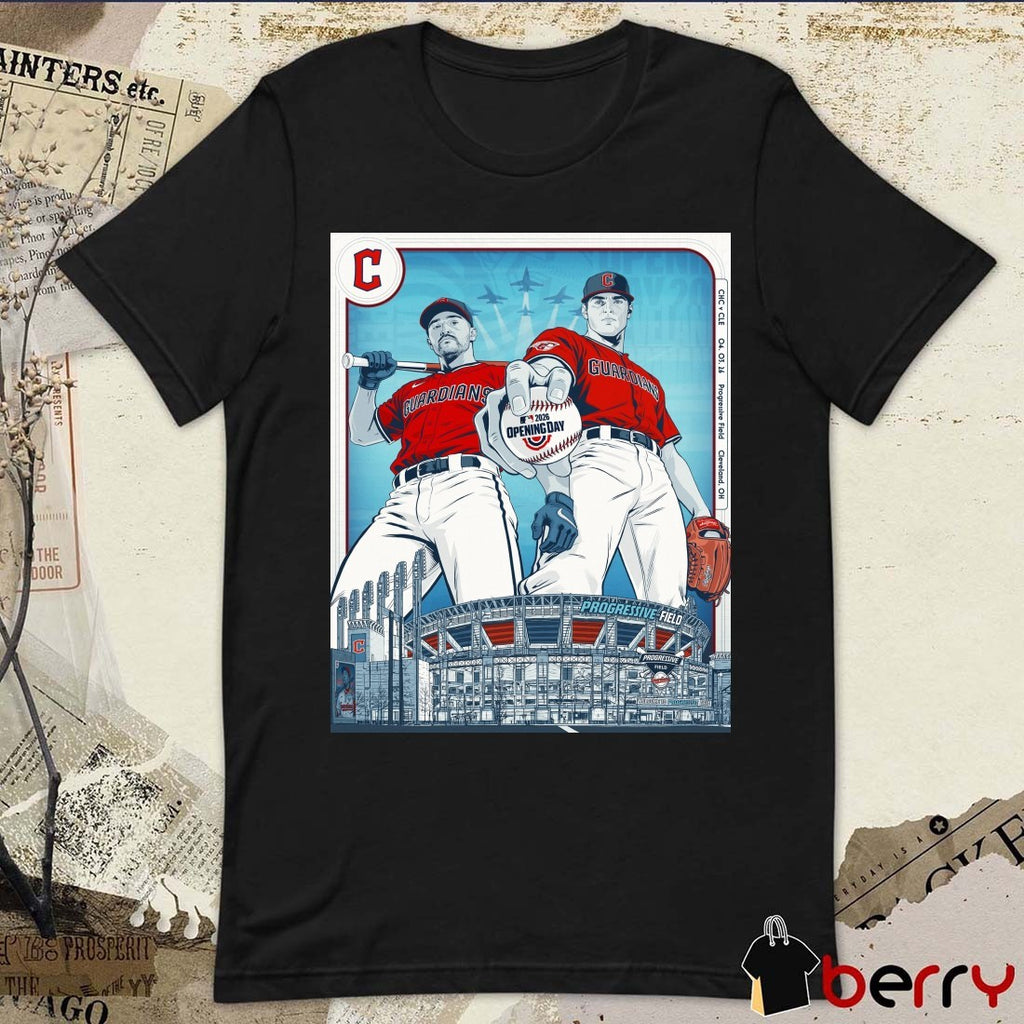 Cleveland Guardians MLB 2026 Opening Day Welcome To Progressive Field Poster t-shirt