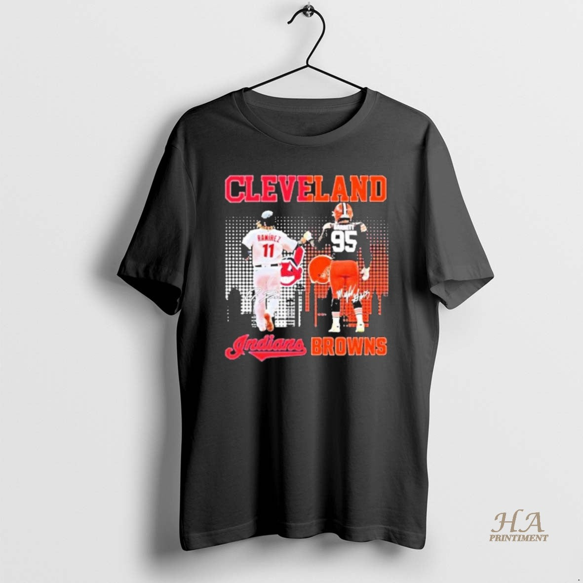 Official Cleveland Indians Jose Ramirez And Myles Garrett Browns T-Shirts, Hoodie, Sweatshirt | InkNestWear.com