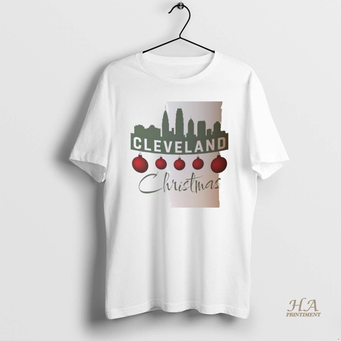 Official Cleveland Skyline Silhouette Christmas T-Shirts, Hoodie, Sweatshirt | InkNestWear.com