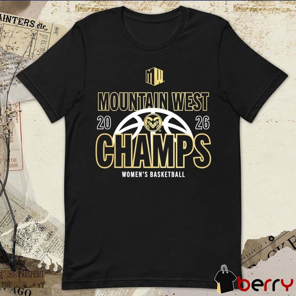 Colorado State Rams 2026 Mountain West Tournament Women’s Basketball Champion t-shirt