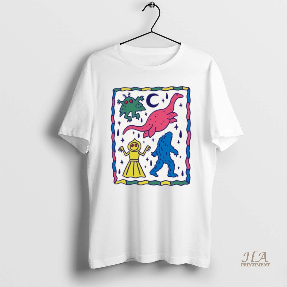 Official Colorful Cryptids Art Pint Matte Vertical Posters T-Shirts, Hoodie, Sweatshirt | InkNestWear.com