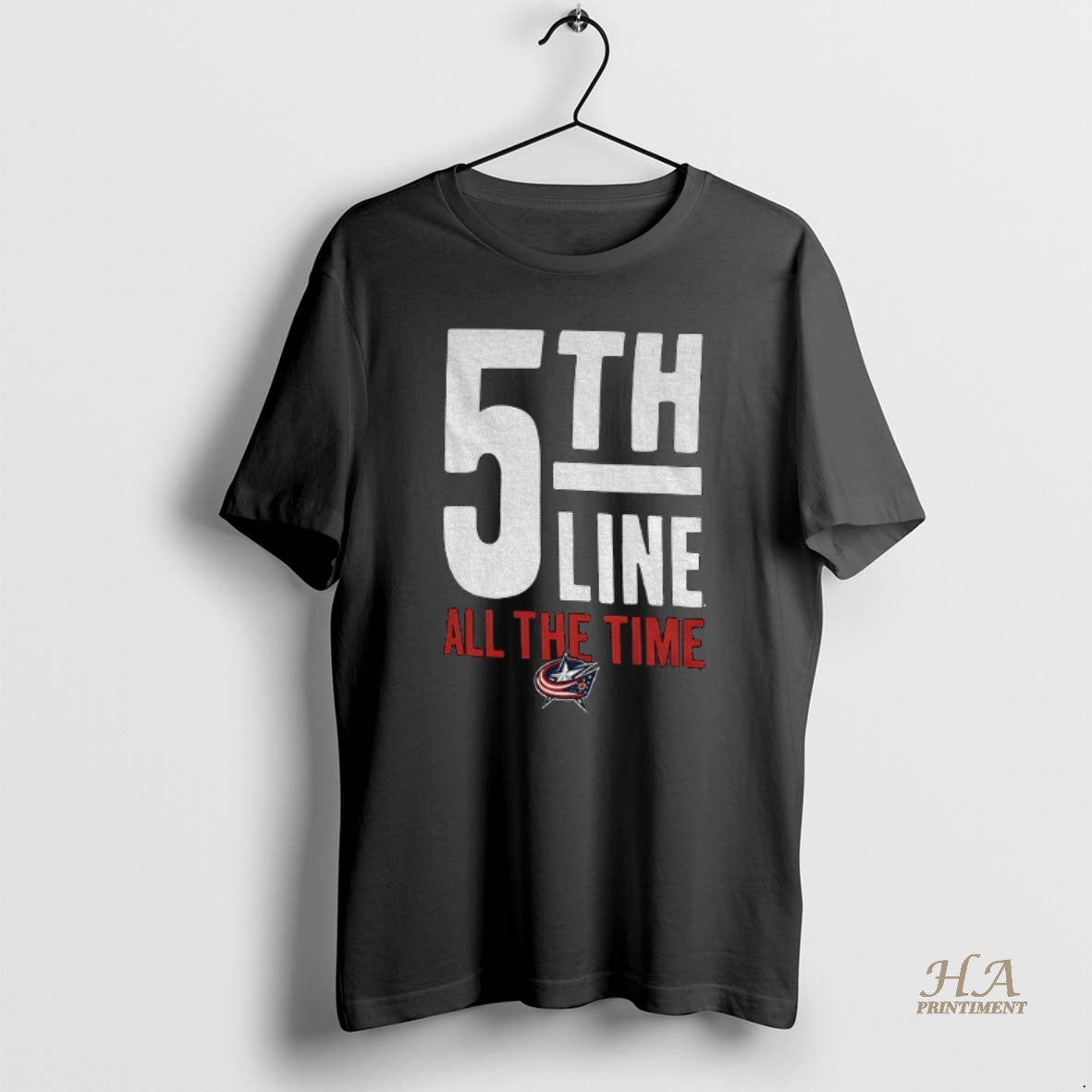 Official Columbus Blue Jackets 5th Line All The Time Hockey Logo T-Shirts, Hoodie, Sweatshirt | InkNestWear.com