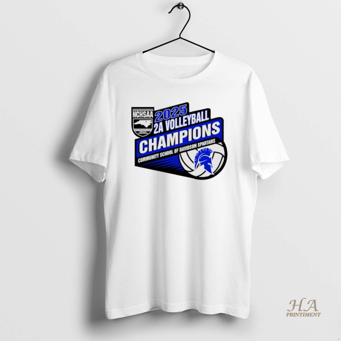 Official Community School Of Davidson Spartans 2025 Nchsaa 2a Volleyball Champions T-Shirts, Hoodie, Sweatshirt