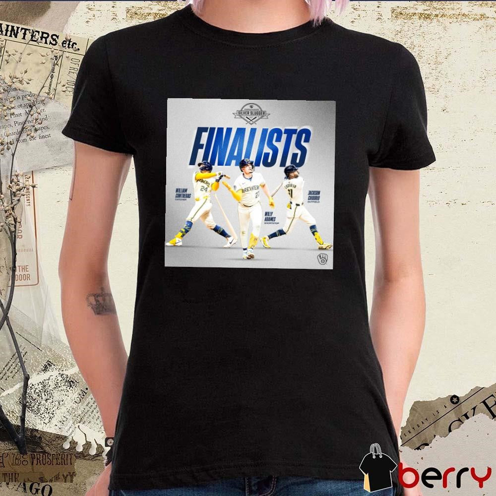 Contreras Adames Chourio Milwaukee Brewers MLB 2024 Silver Slugger finalists Signatures Poster t-shirt