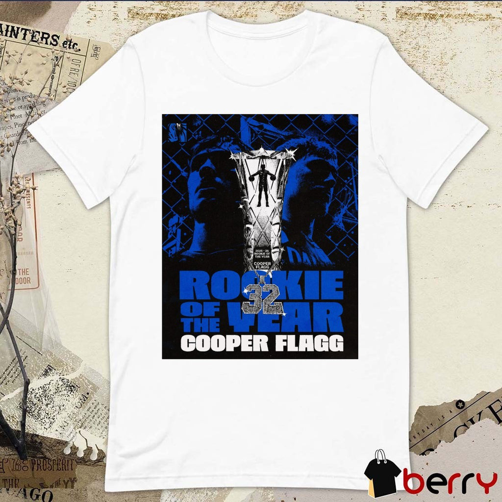 Cooper Flagg 25-26 Rookie Of The Year Dallas Mavericks Poster t-shirt