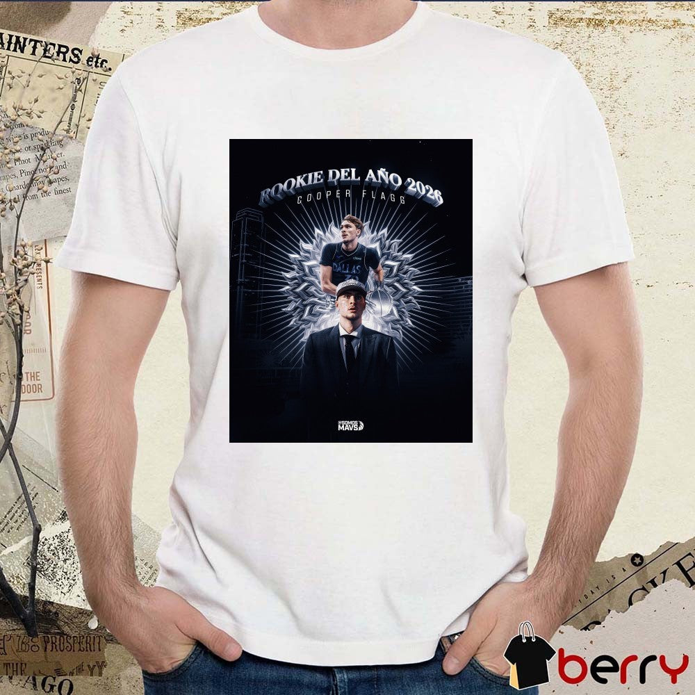 Cooper Flagg Rookie Del Ano 2026 Dallas Mavericks Poster t-shirt