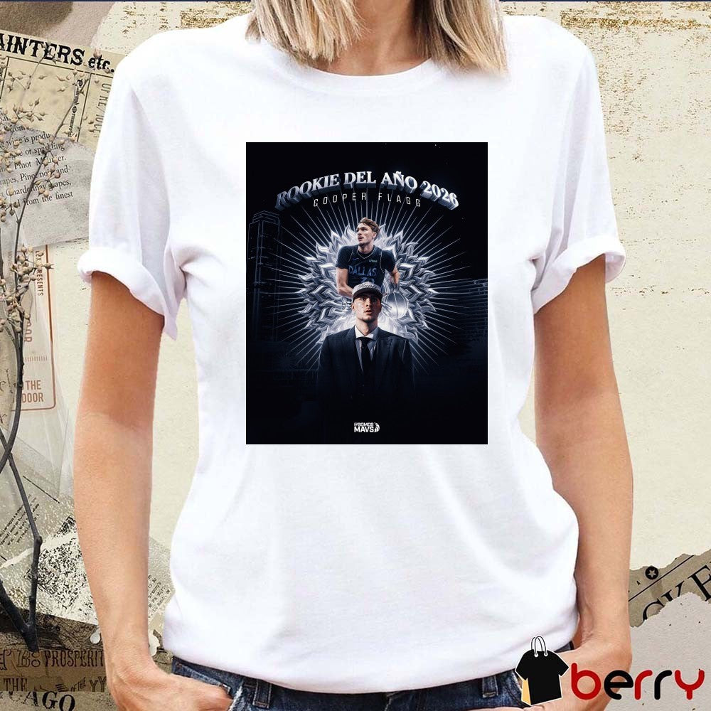 Cooper Flagg Rookie Del Ano 2026 Dallas Mavericks Poster t-shirt