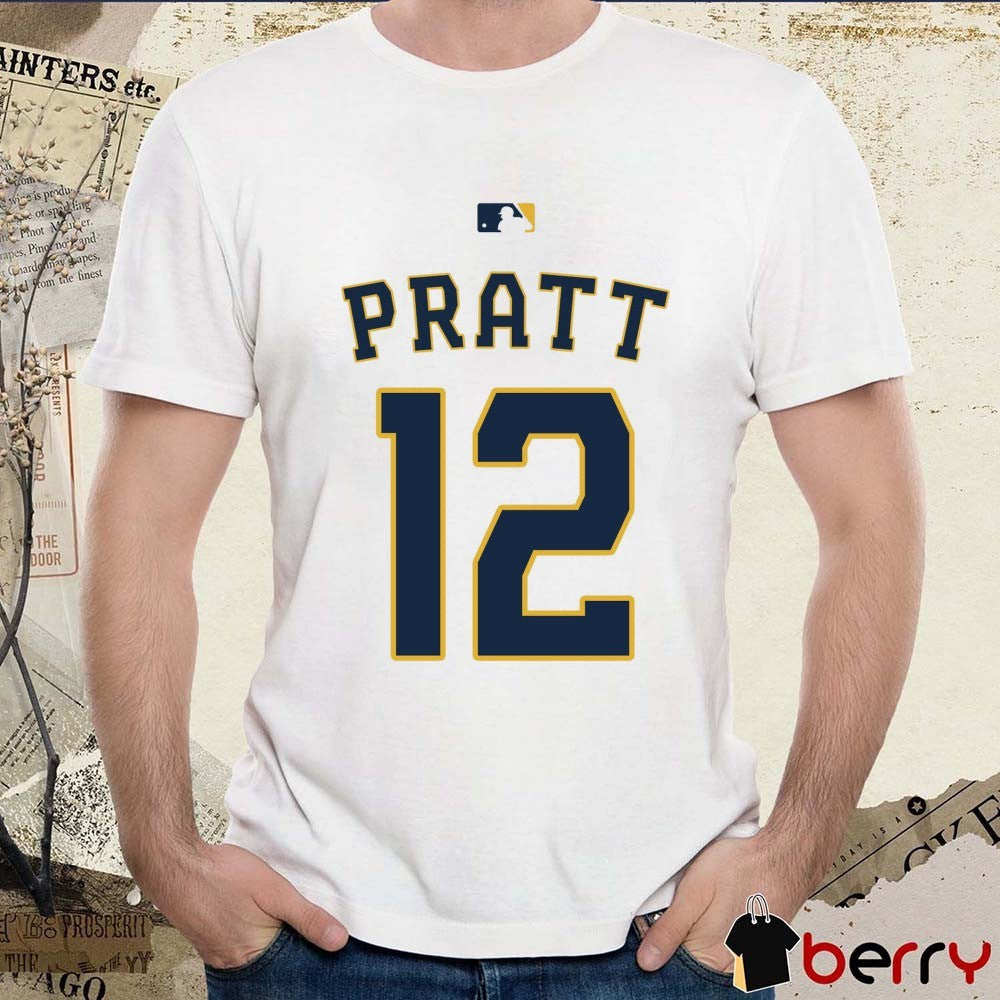 Cooper Pratt Number 12 Milwaukee Brewers MLB 2026 t-shirt