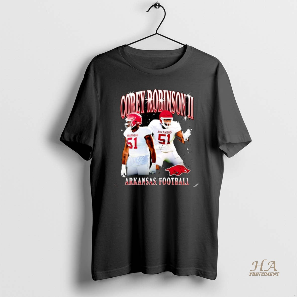 Official Corey Robinson Arkansas Football Retro Christmas Ornaments T-Shirts, Hoodie, Sweatshirt | InkNestWear.com