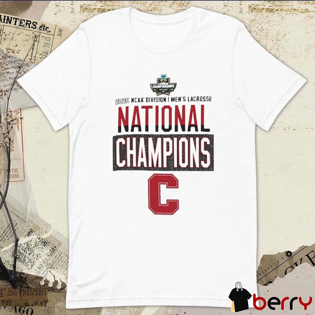 Cornell Big Red 2025 NCAA Division I Men’s Lacrosse National Champions Locker Room t-shirt