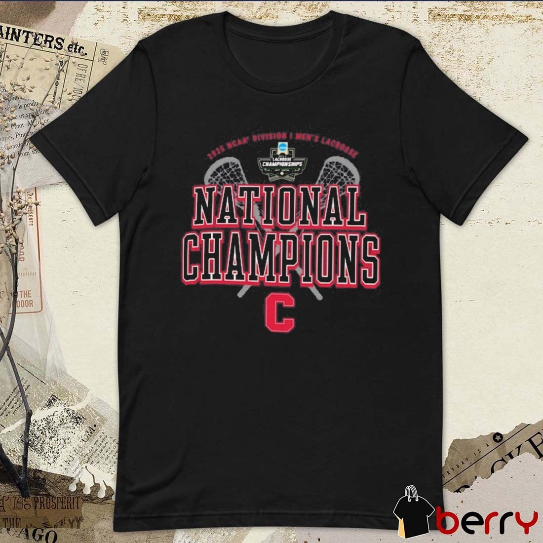 Cornell Big Red NCAA Division I Men’s Lacrosse National Champions 2025 t-shirt