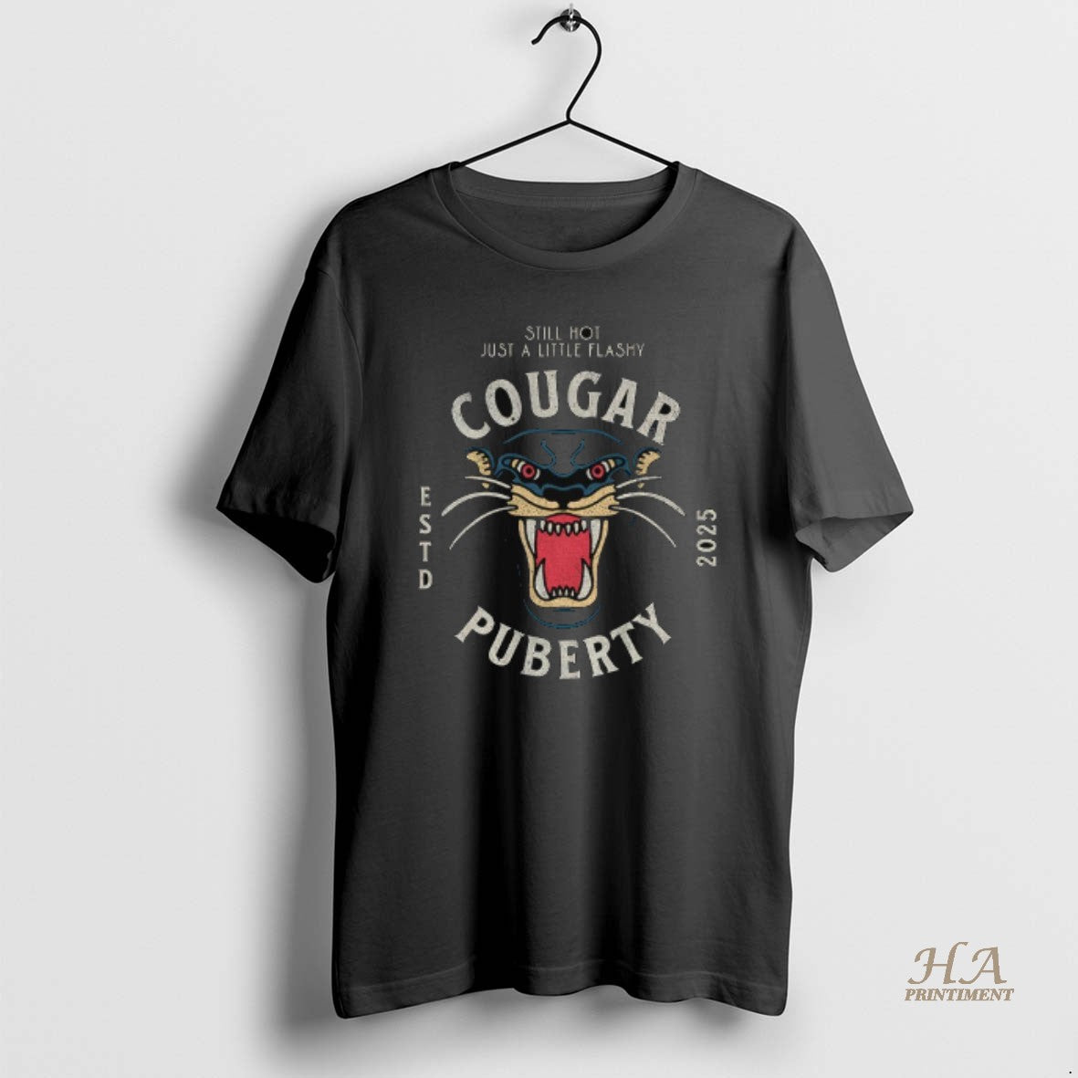 Official Cougar Puberty Perimenopause Still Hot Just A Little Flashy T-Shirts, Hoodie, Sweatshirt | InkNestWear.com