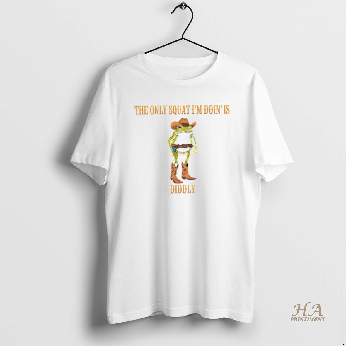 Official Cowboy Frog The Only Squat Im Doin Is Diddly T-Shirts, Hoodie, Sweatshirt | InkNestWear.com