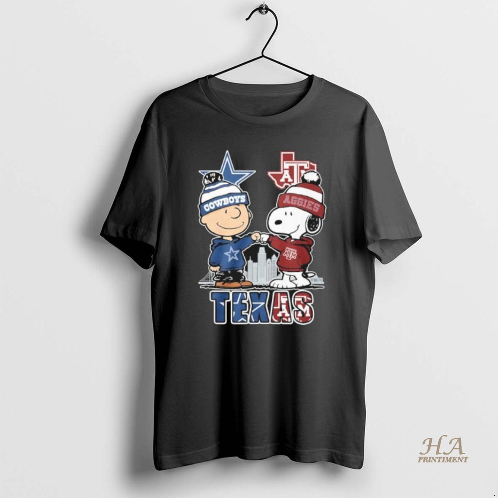 Official Cowboys And Am Texas X The Peanuts T-Shirts, Hoodie, Sweatshirt | InkNestWear.com