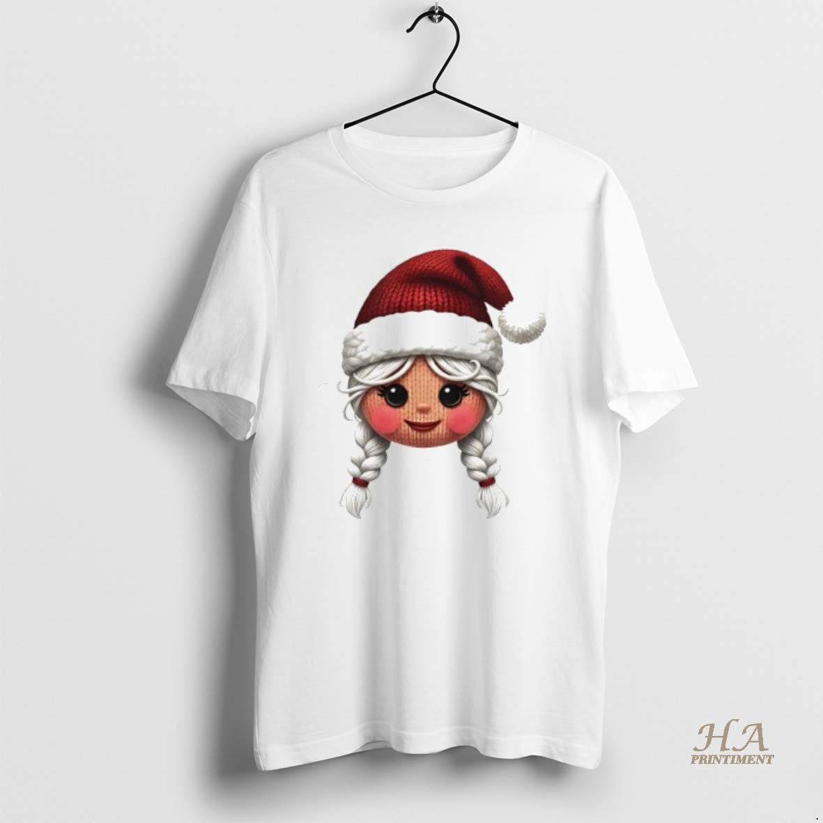 Official Cute Yarn Christmas Girl Face T-Shirts, Hoodie, Sweatshirt | InkNestWear.com