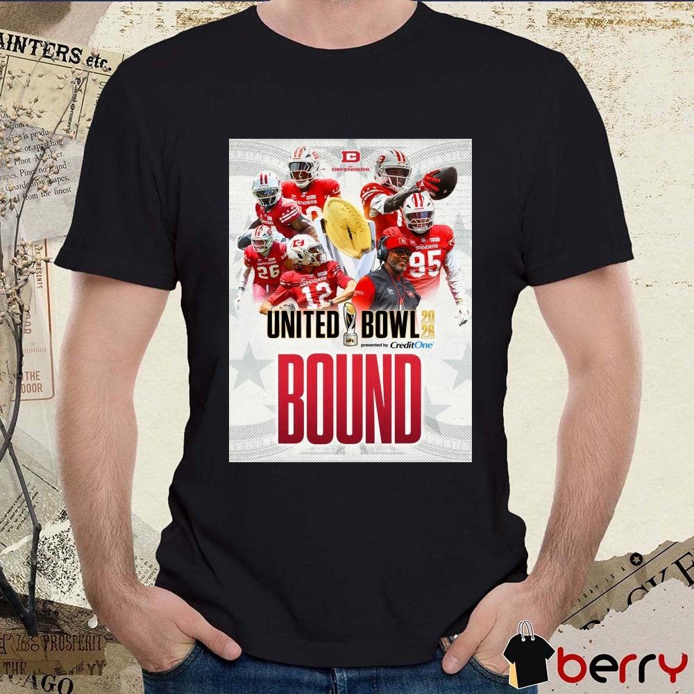 D.C. Defenders United Bowl Bound 2026 presented by Credit One Bank Poster t-shirt