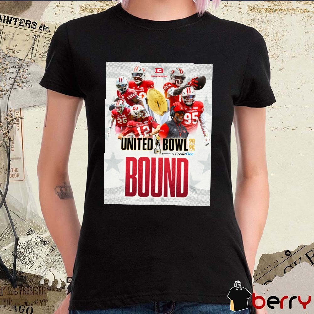 D.C. Defenders United Bowl Bound 2026 presented by Credit One Bank Poster t-shirt