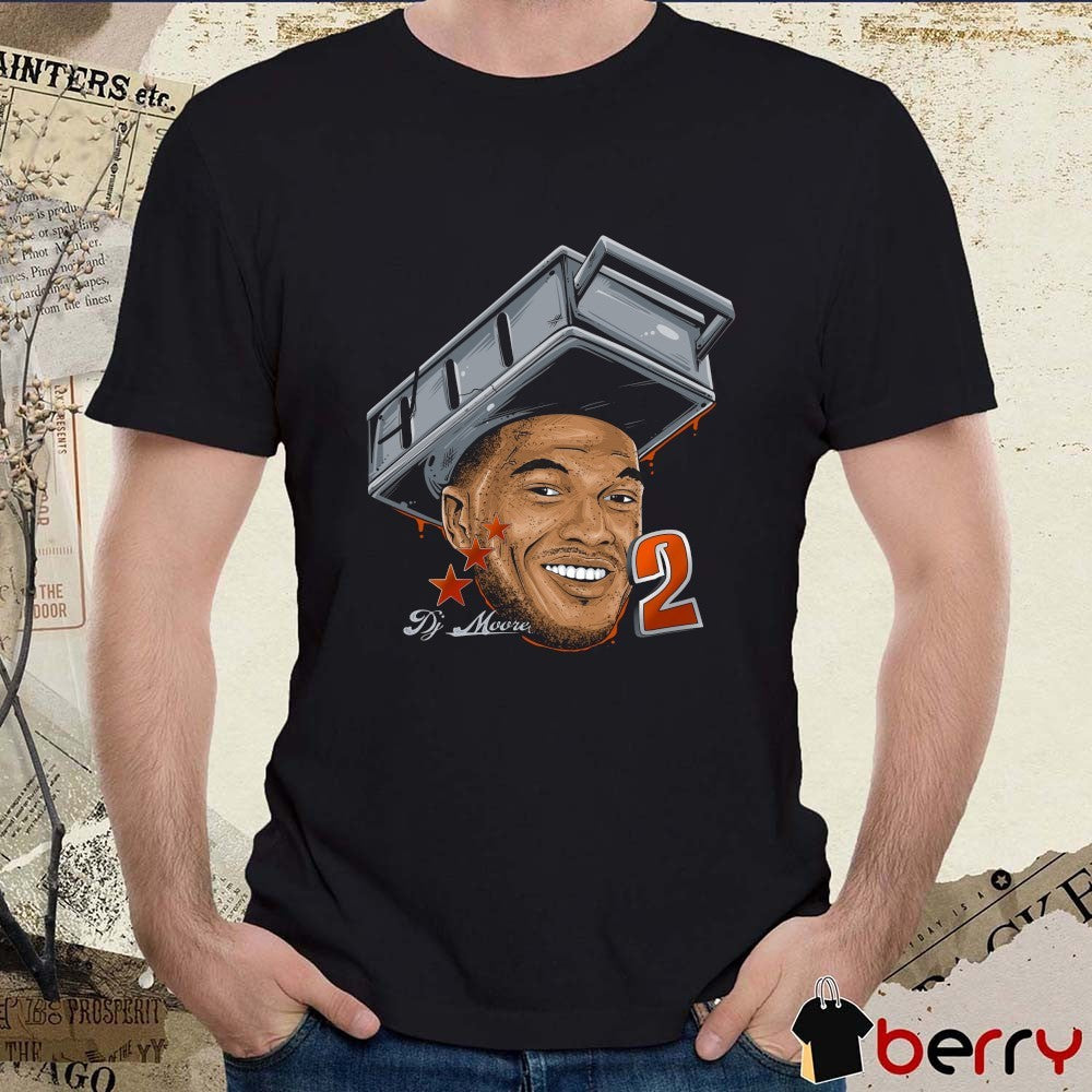 DJ Moore Chicago Bears Fat Head Planet Euphoria Art t-shirt
