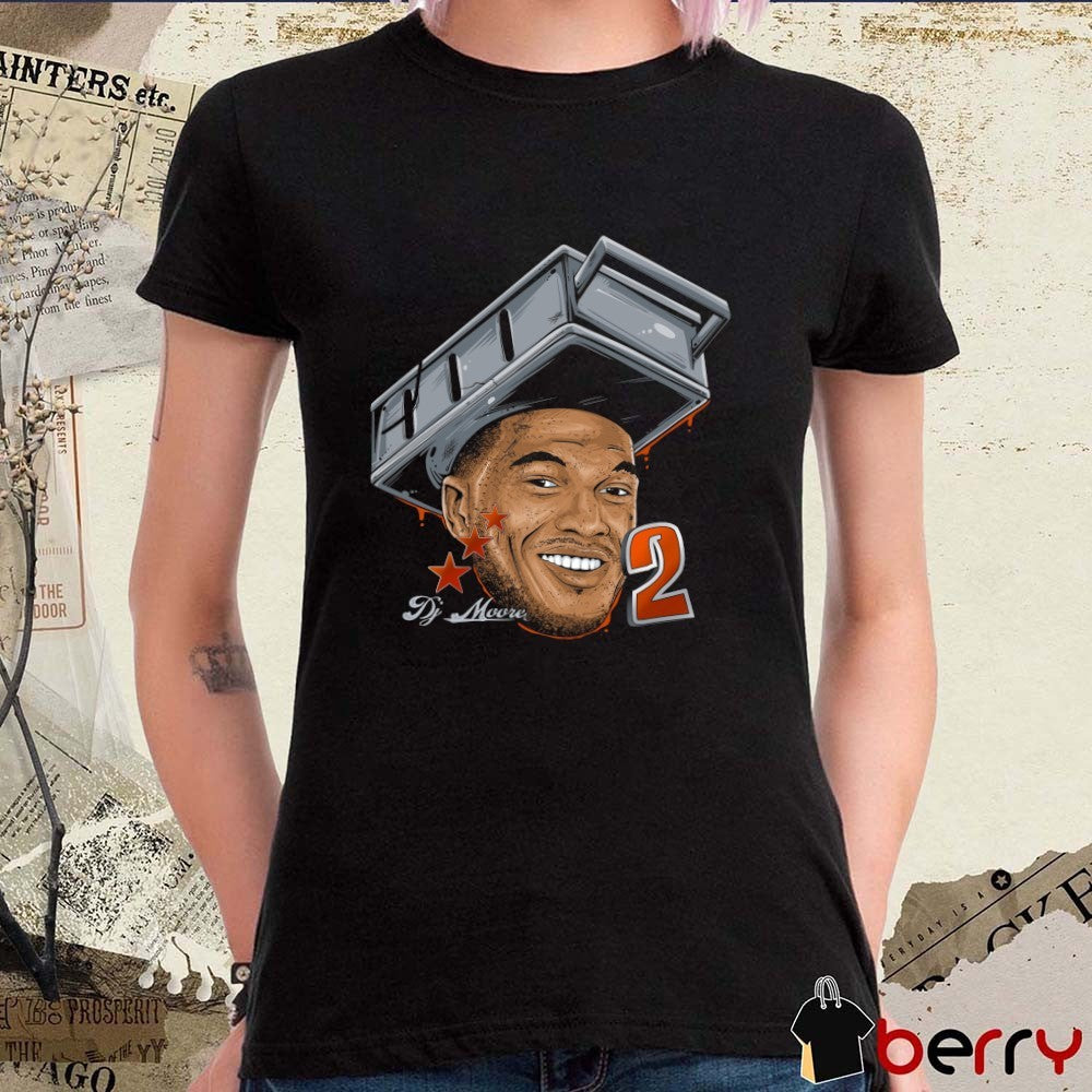 DJ Moore Chicago Bears Fat Head Planet Euphoria Art t-shirt
