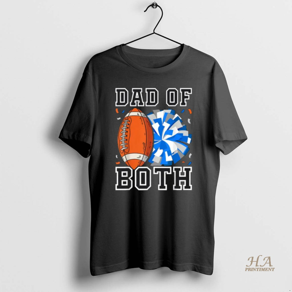 Official Dad Of Both Proud Football And Cheer T-Shirts, Hoodie, Sweatshirt | InkNestWear.com
