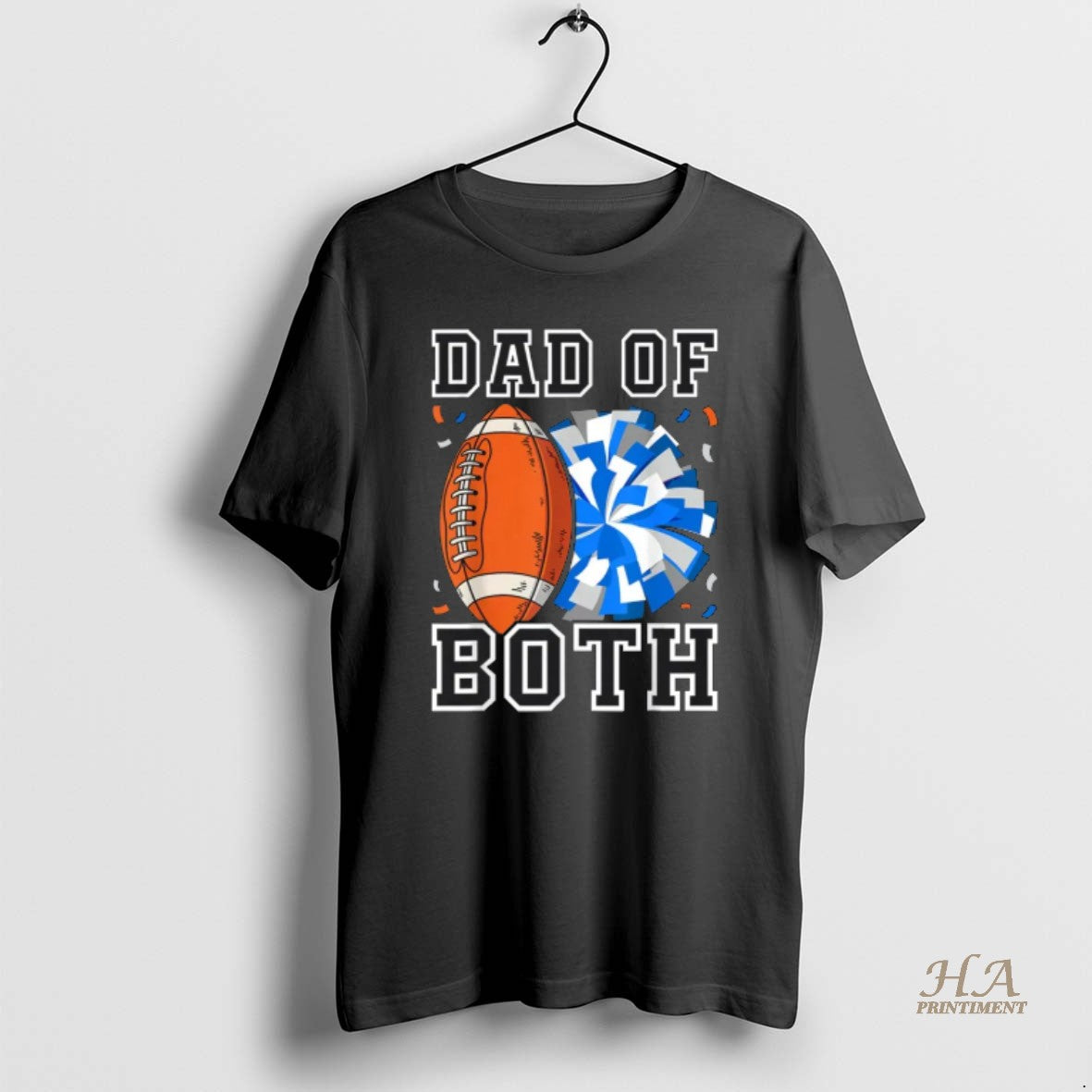 Official Dad Of Both Proud Football And Cheer T-Shirts, Hoodie, Sweatshirt | InkNestWear.com