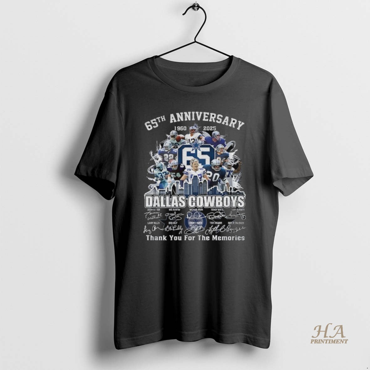 Official Dallas Cowboys 65th Anniversary 1960 2025 Carpe Omnia Thank You For The Memories Signatures T-Shirts, Hoodie,...