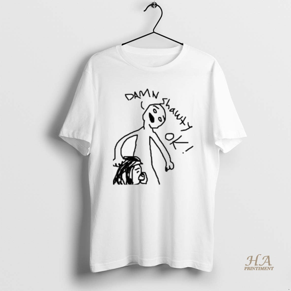 Official Damn Shawty Ok Human Funny Graphic T-Shirts, Hoodie, Sweatshirt | InkNestWear.com