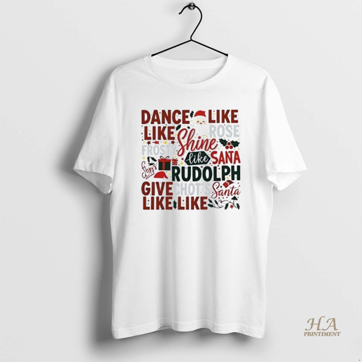 Official Dance Like Frosty Shine Like Rudolph Give Like Santa Ornaments White T-Shirts, Hoodie, Sweatshirt | InkNestWear.com