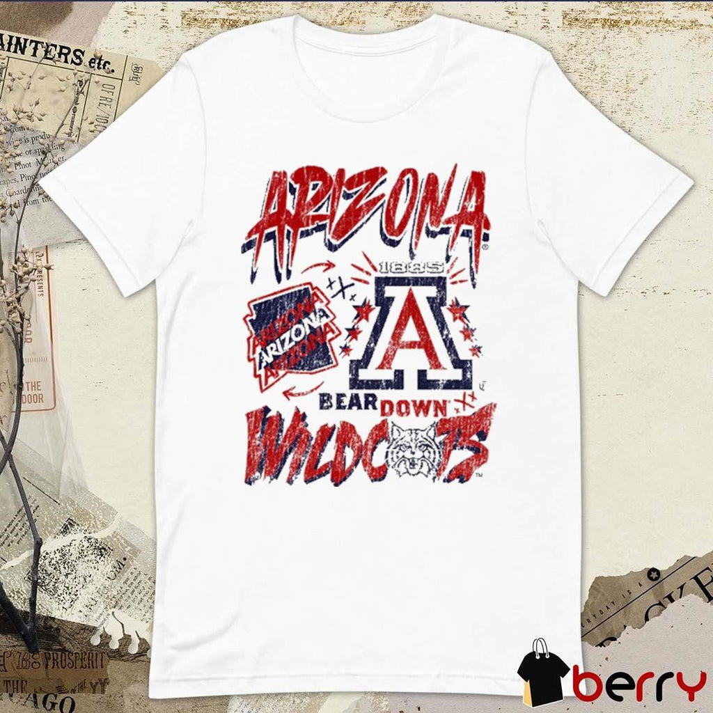 Dark Horse X Arizona Arizona Wildcats Bear Down 1885 Vintage t-shirt