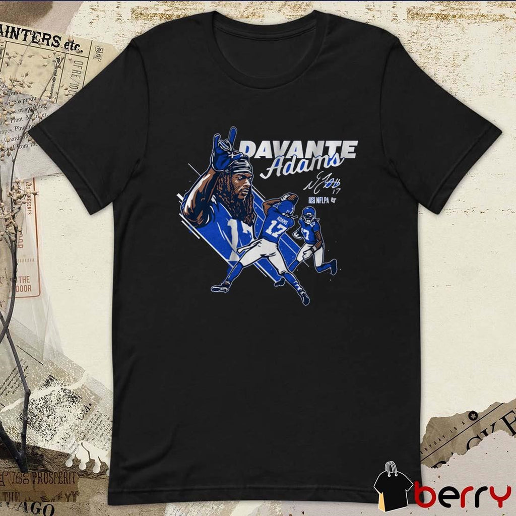 Davante Adams Los Angeles Rams Football NFL Football 2025 Painting Signature t-shirt