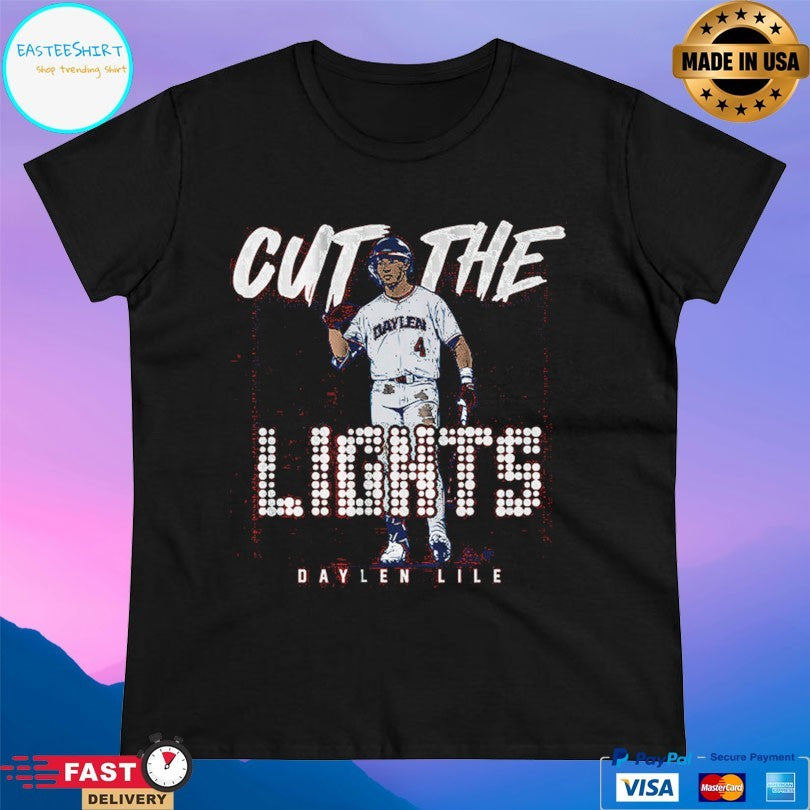 Daylen Lile Washington Nationals Cut The Lights T-shirt