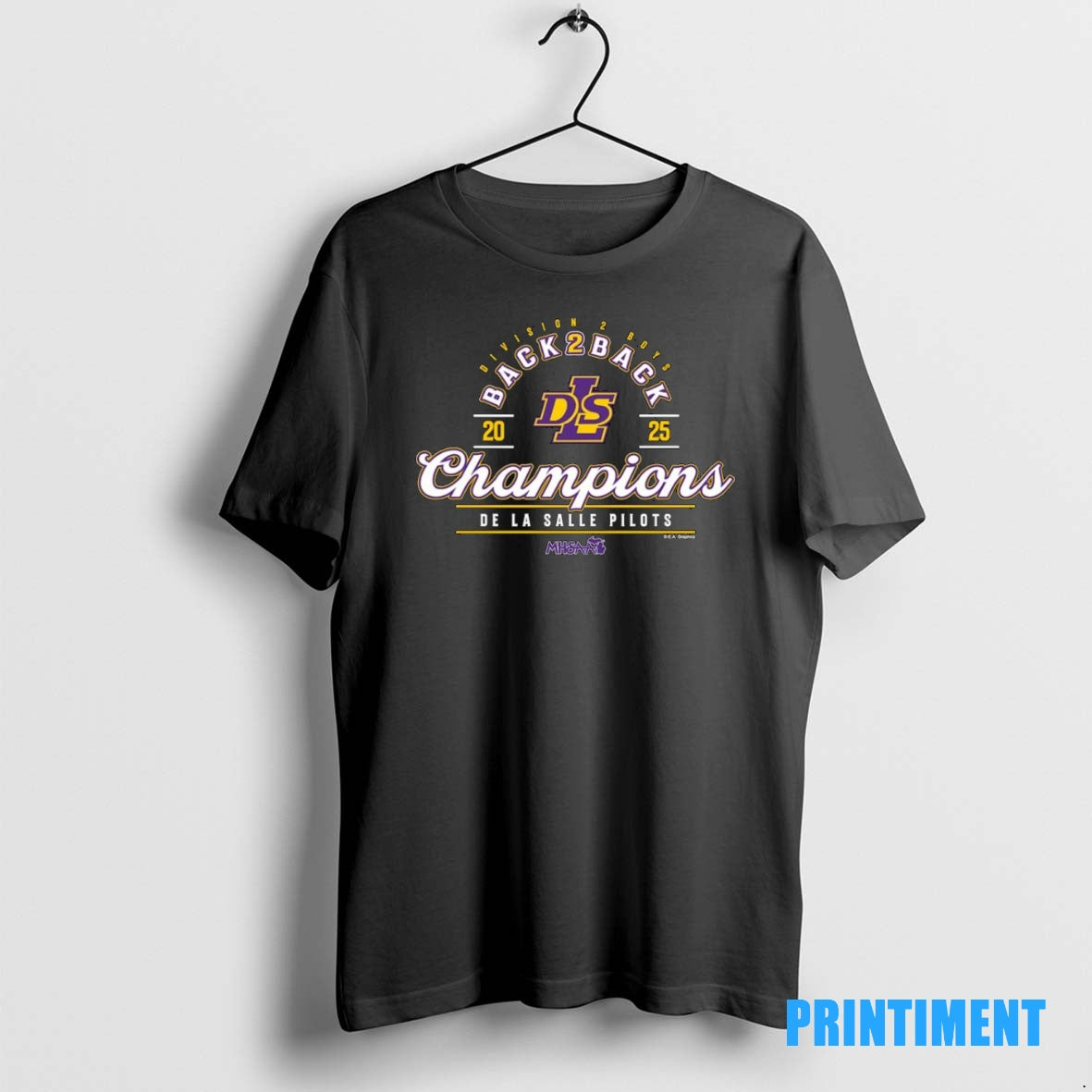 Official De La Salle Pilots 2025 Mhsaa Boys Soccer Division 2 Back To Back Champions T-Shirts, Hoodie, Sweatshirt